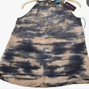 River + Sky Tops Tie Dye Tank - River + Sky Halter Watercolor Boutique shirt